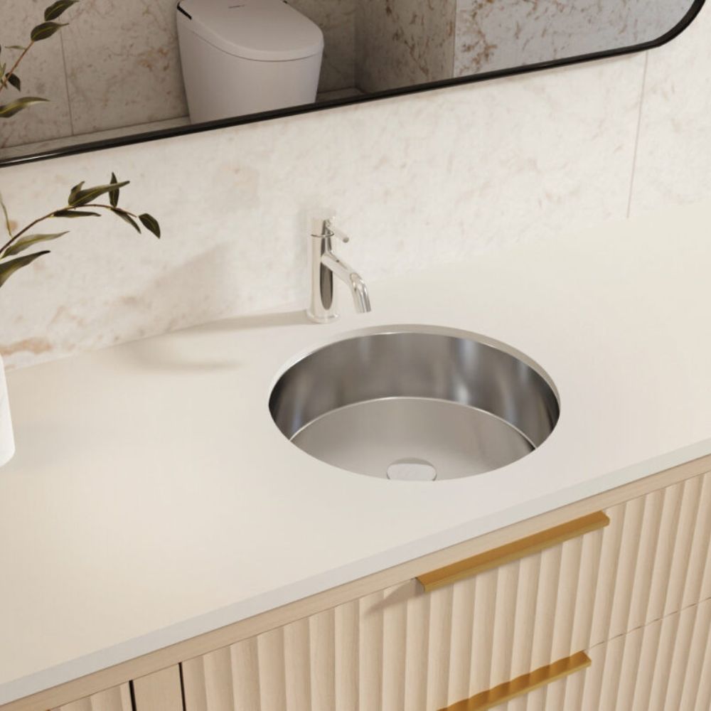 Badeloft Brushed Stainless Steel Sink ES-UB-01-M