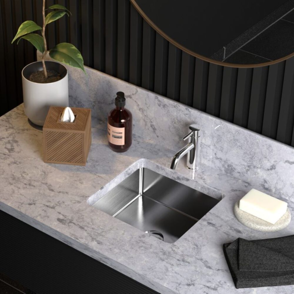 Badeloft Brushed Stainless Steel Sink ES-UB-02