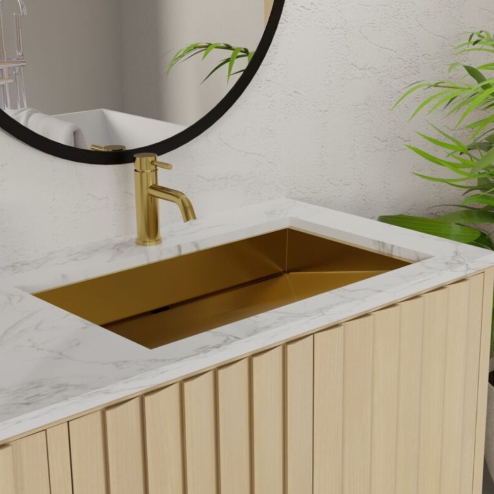 Badeloft Brushed Stainless Steel Ramp Sink ES-UB-04-L
