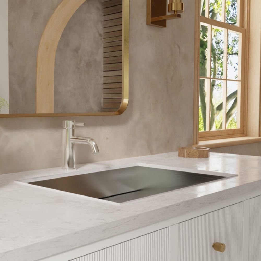 Badeloft Brushed Stainless Steel Ramp Sink ES-UB-04-L