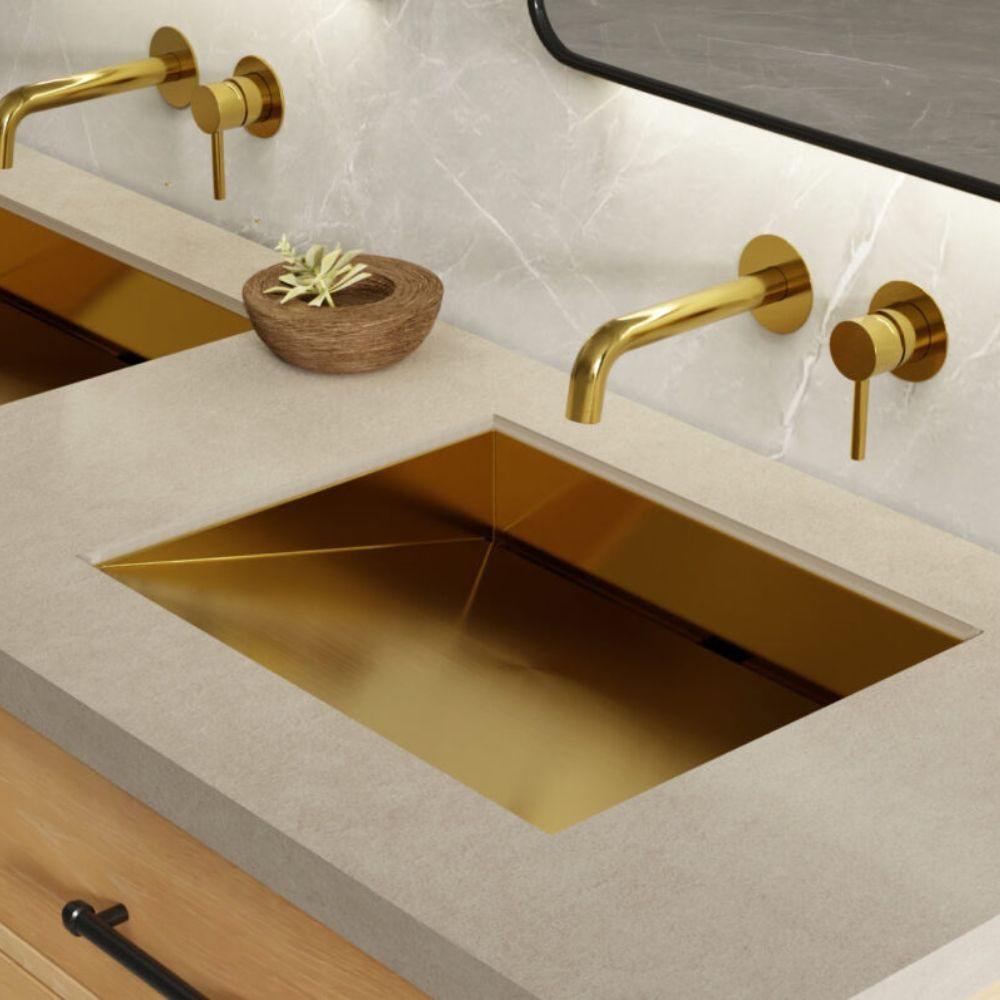 Badeloft Brushed Stainless Steel Ramp Sink ES-UB-04-M