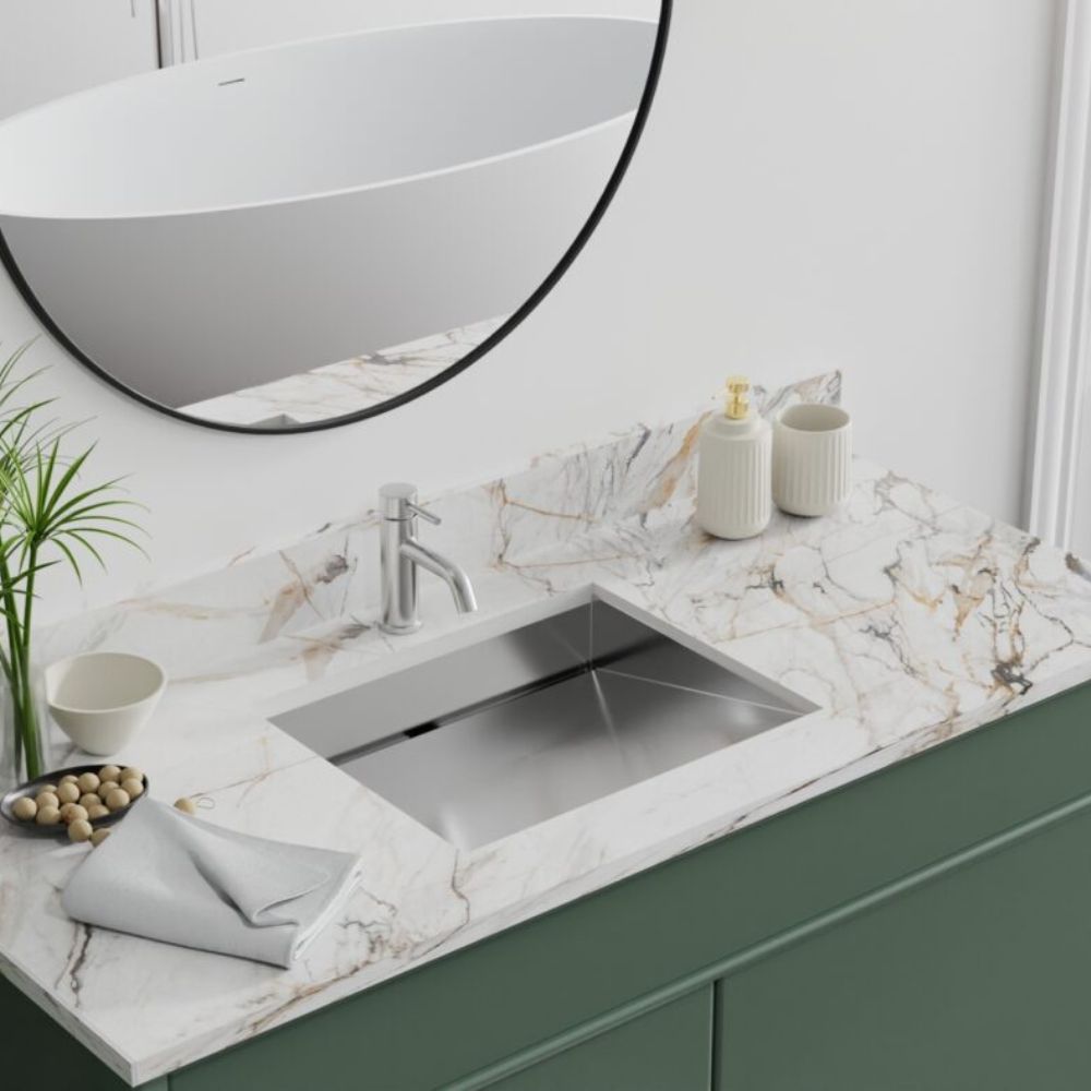 Badeloft Brushed Stainless Steel Ramp Sink ES-UB-04-M