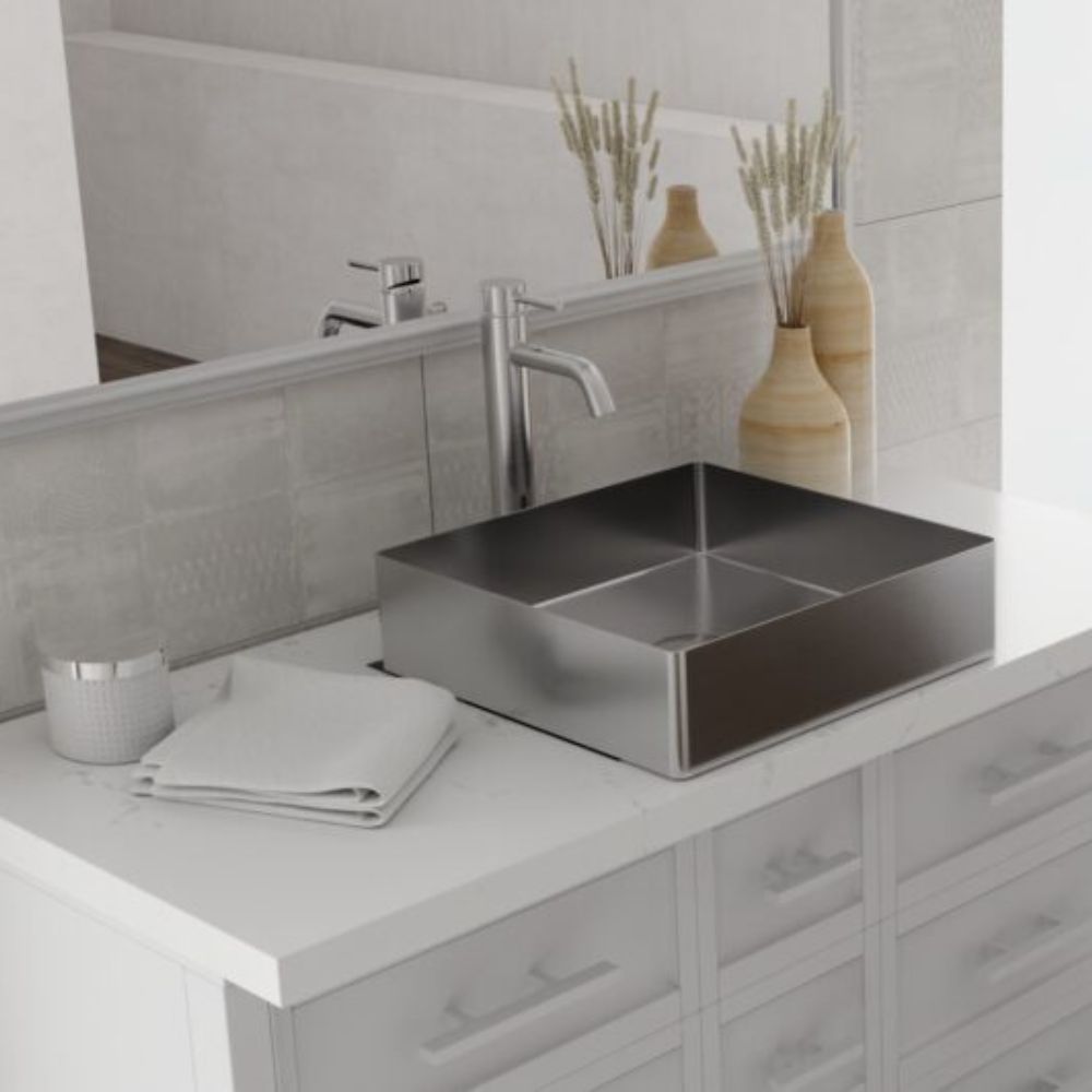 Badeloft Brushed Stainless Steel Sink ES-WB-400