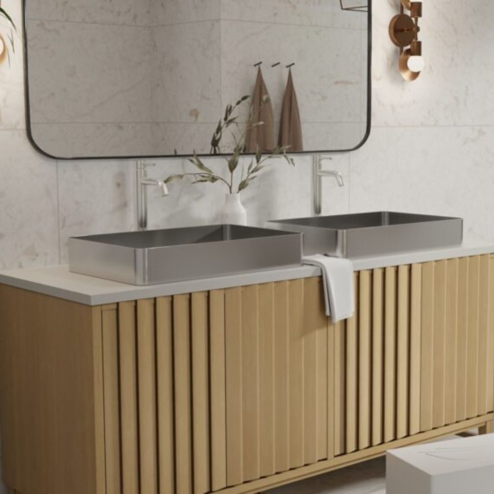 Badeloft Brushed Stainless Steel Sink ES-WB-600