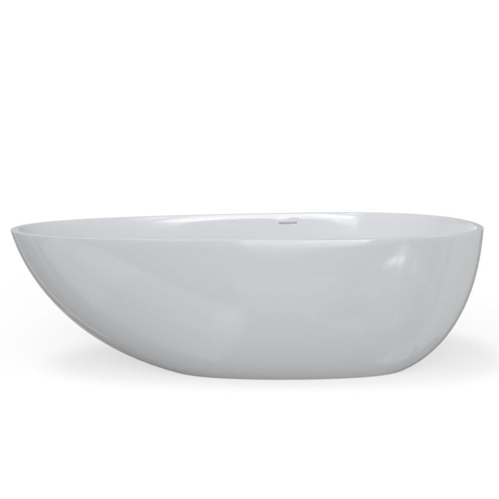 White ceramic bowl on a white background