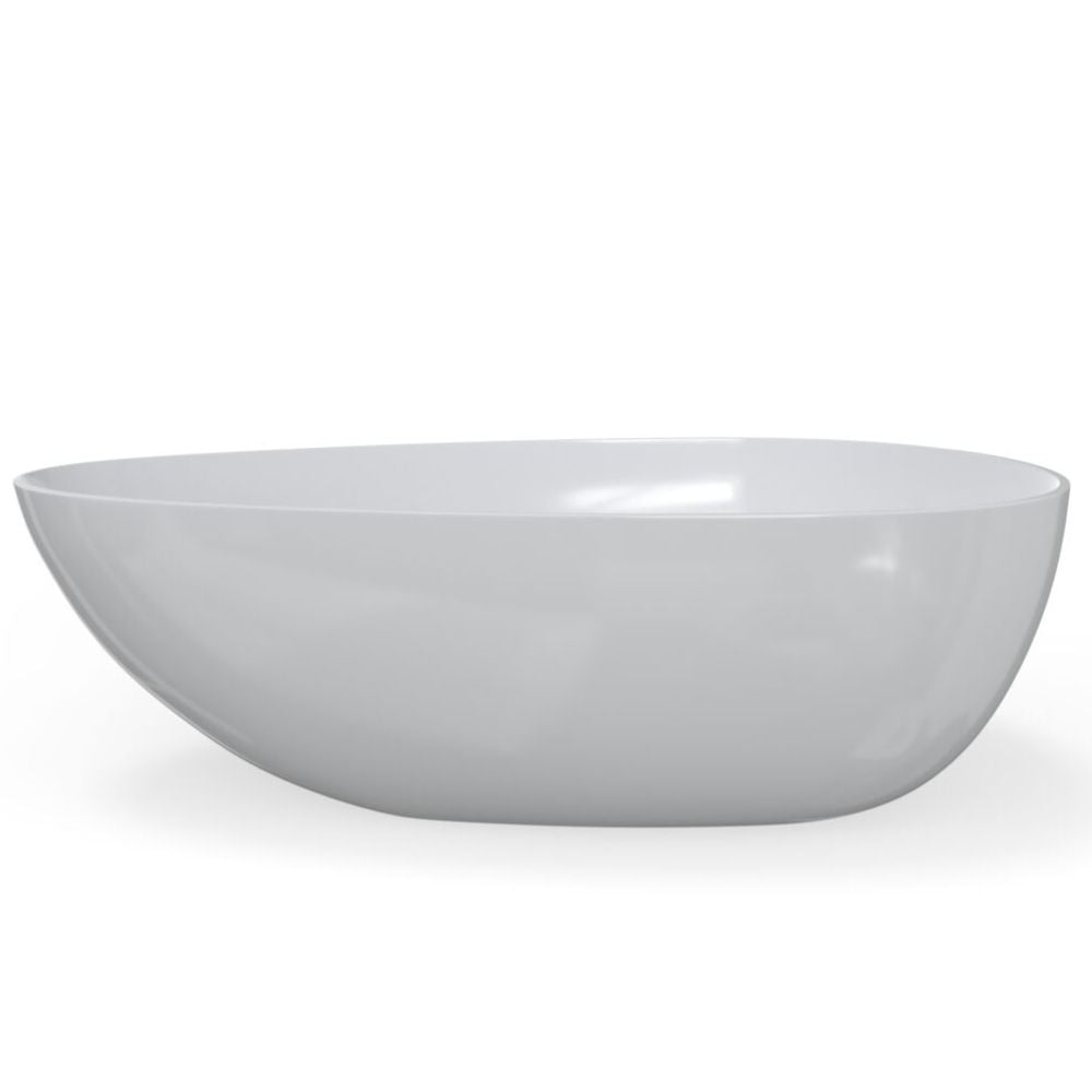 White ceramic bowl on a white background