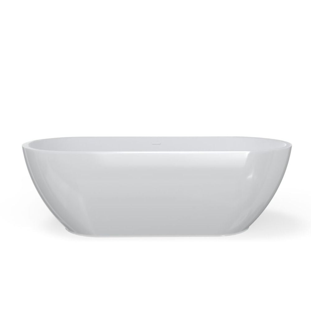 White ceramic bowl on a white background