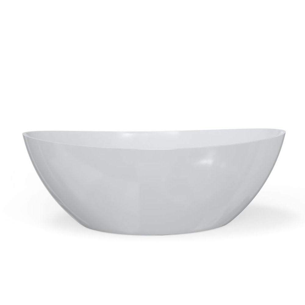 White ceramic bowl on a white background