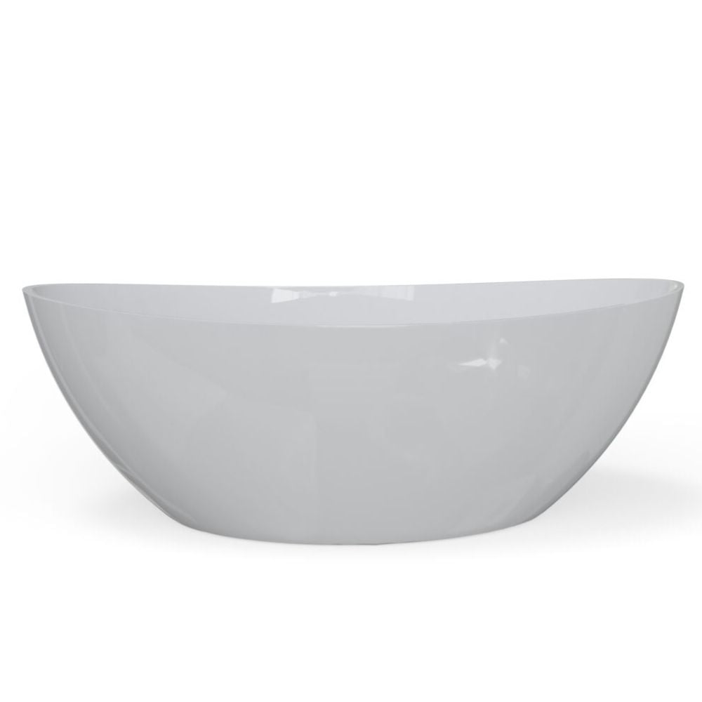 White ceramic bowl on a white background