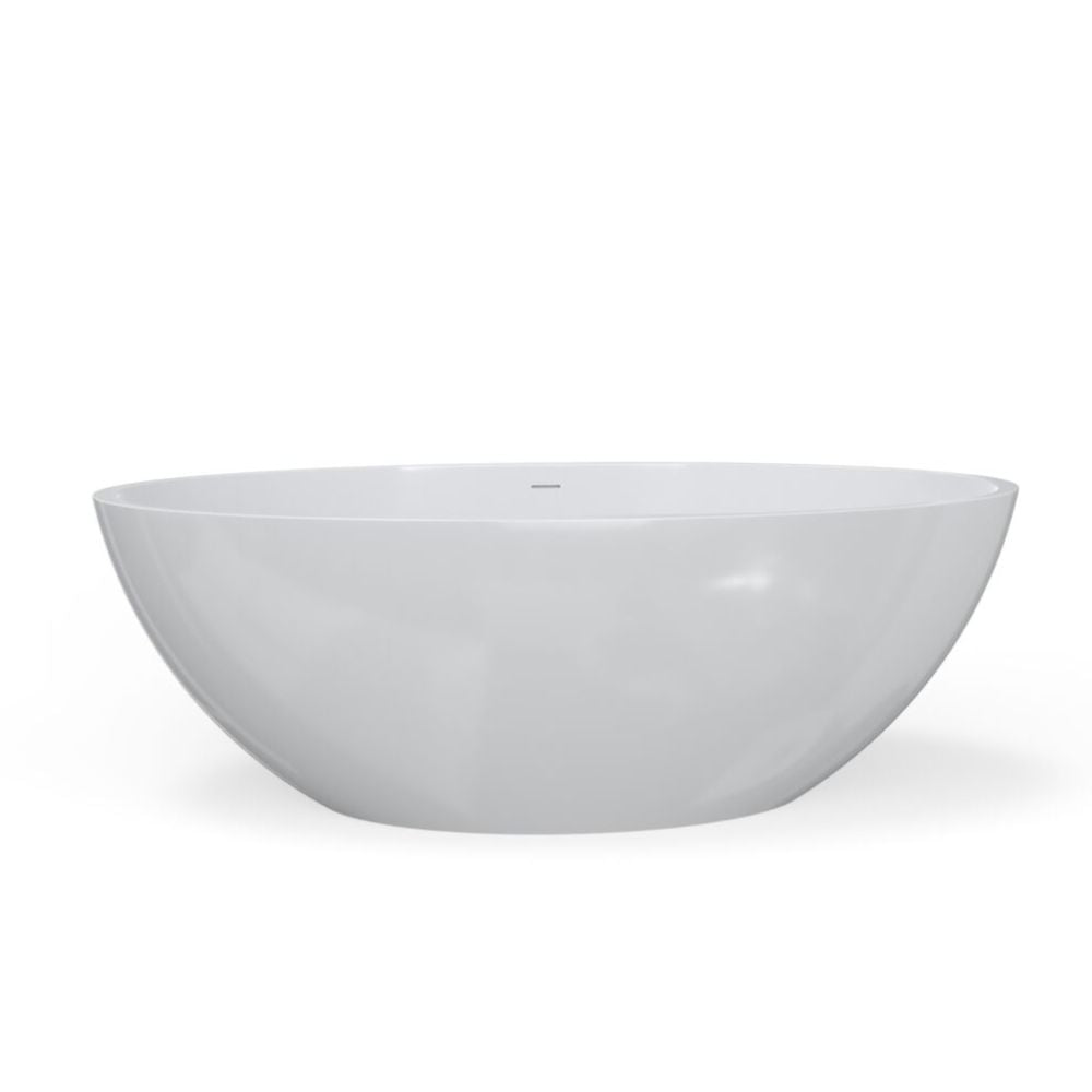White ceramic bowl on a white background