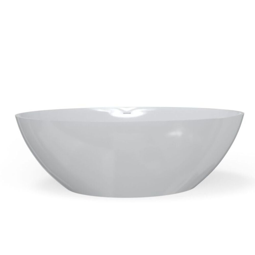 White ceramic bowl on a white background