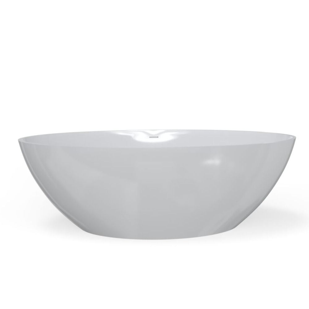 White ceramic bowl on a white background