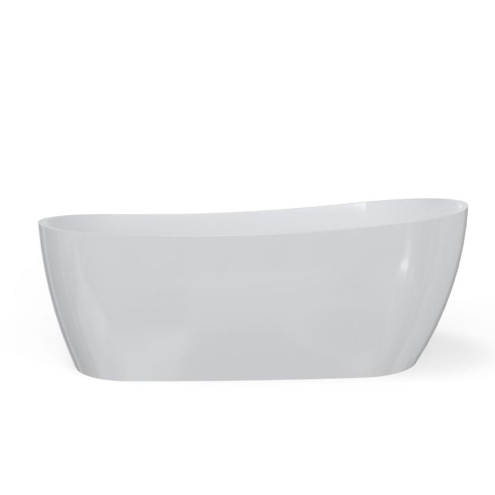 White ceramic bowl on a white background