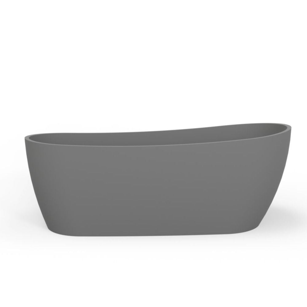 Gray bathtub on a white background