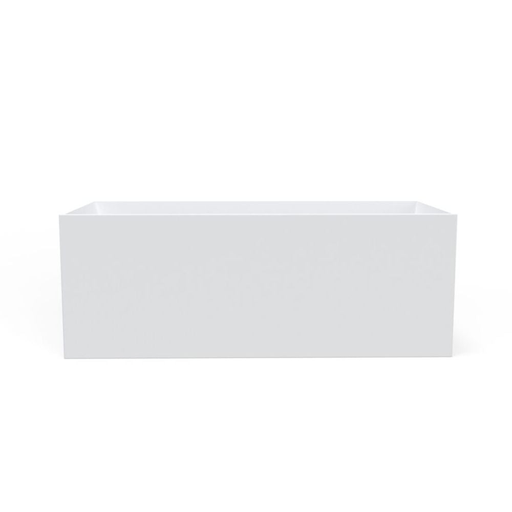 White rectangular object on a white background