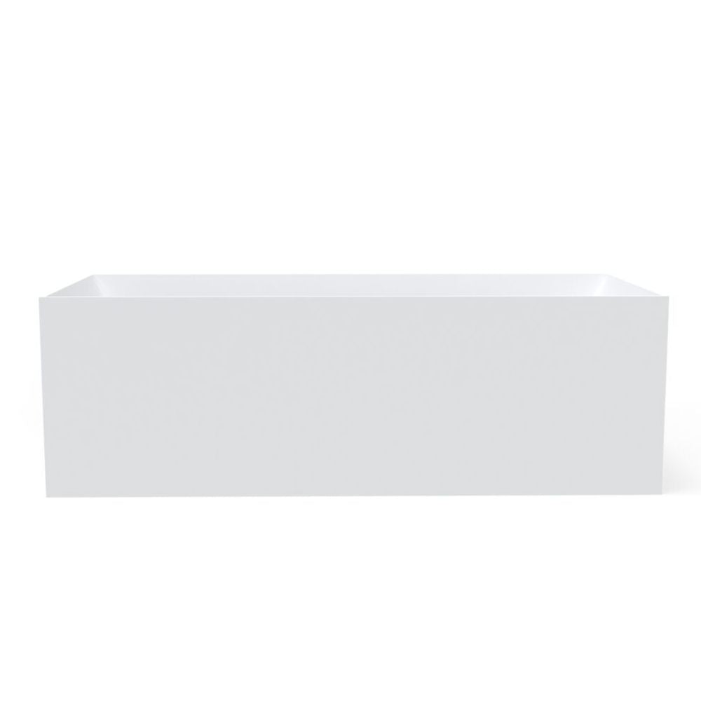 White rectangular object on a white background