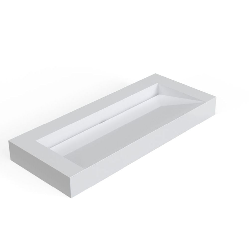 White rectangular box on a white background