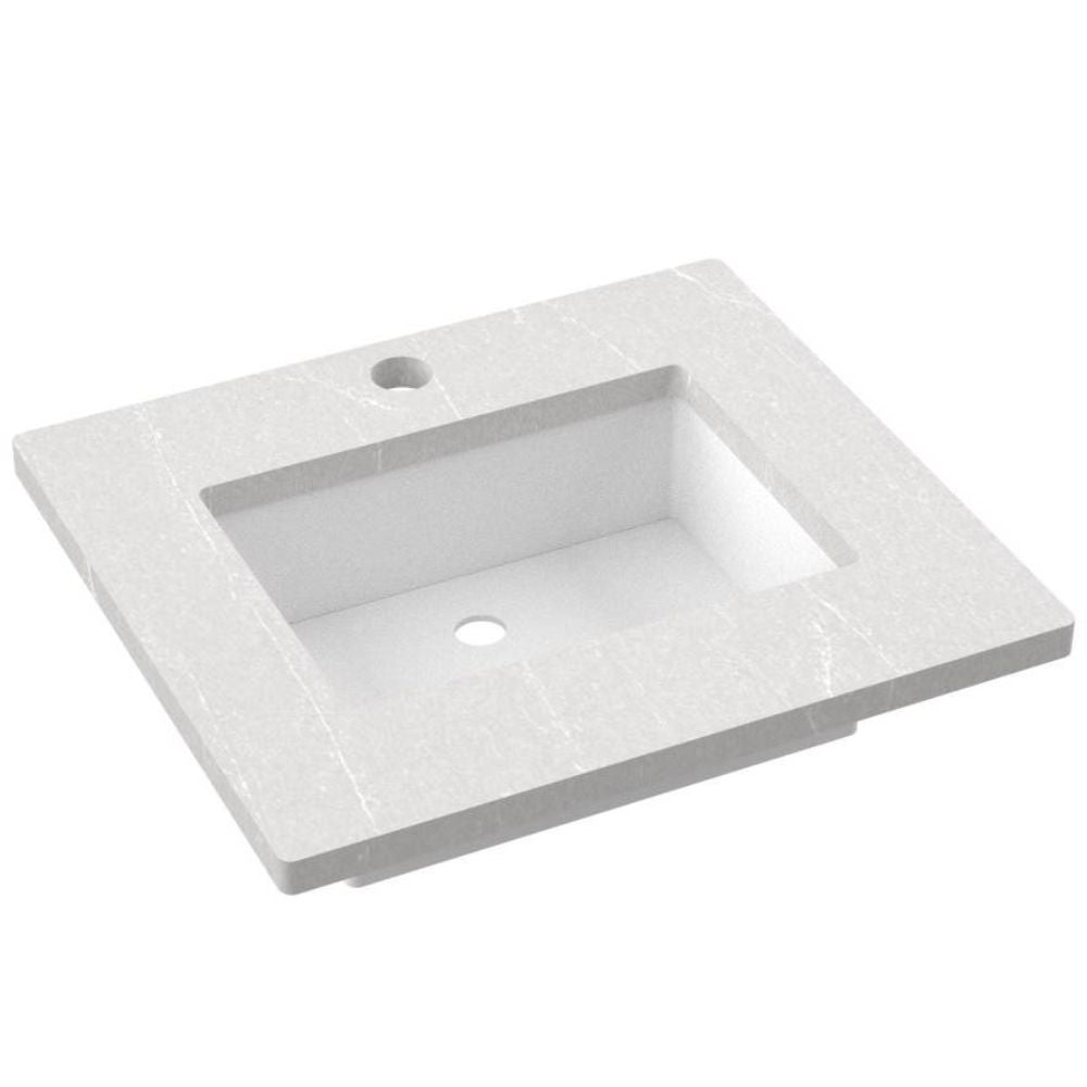 White ceramic sink on a white background