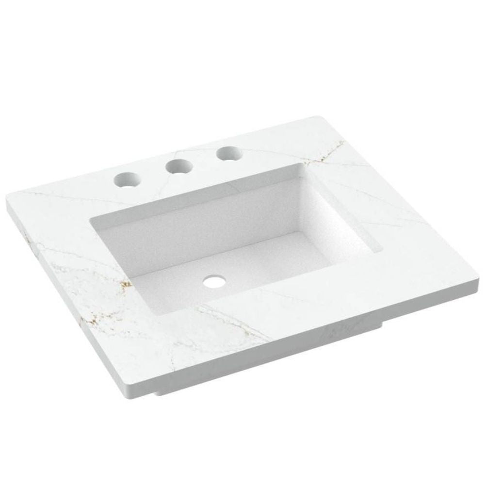 White ceramic sink on a white background