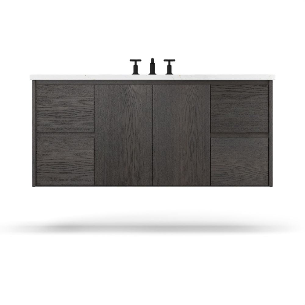 Vanderloc 54" Gilded Single Extra Wide Bath Floating Vanity