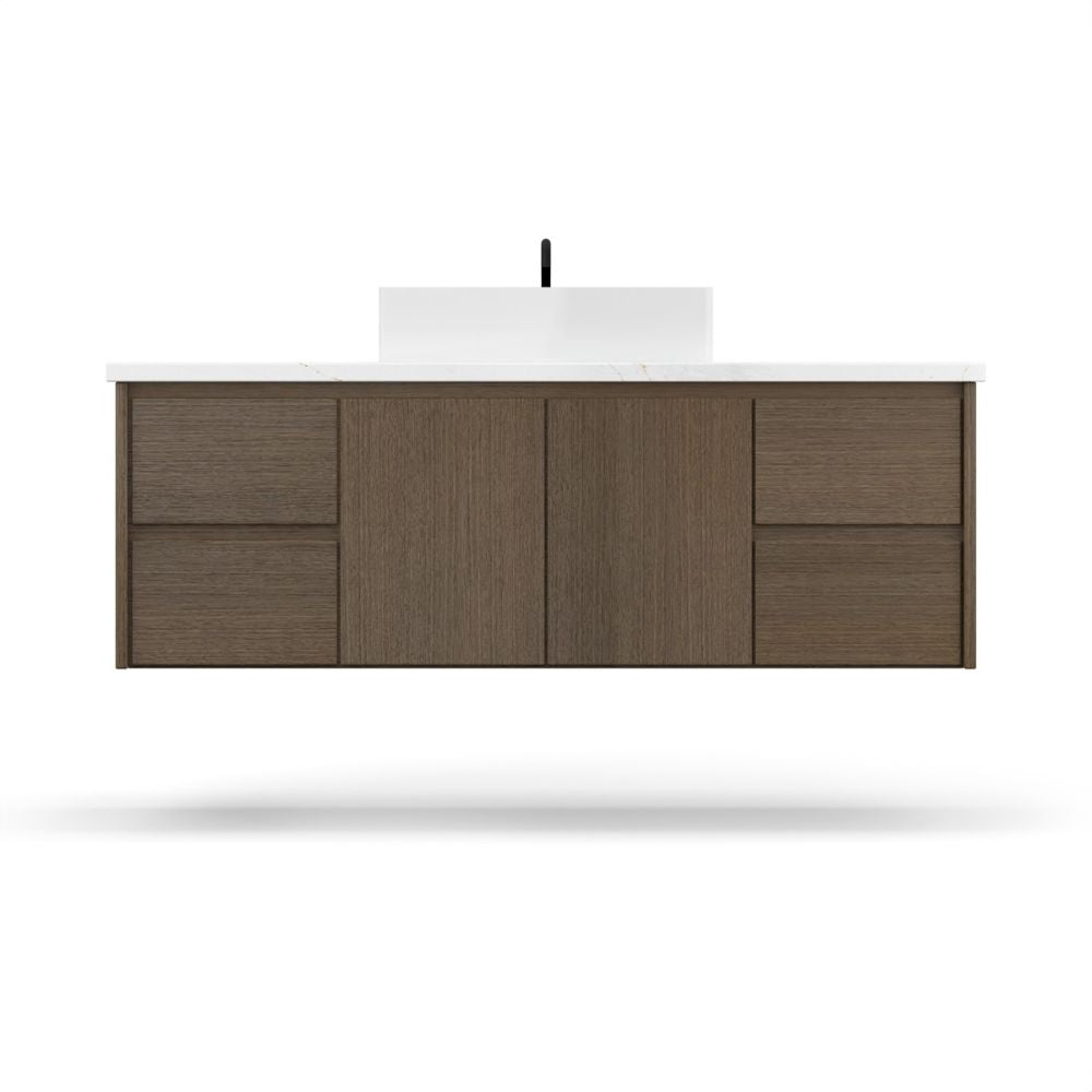 Vanderloc 54" Gilded Single Extra Wide Bath Floating Vanity