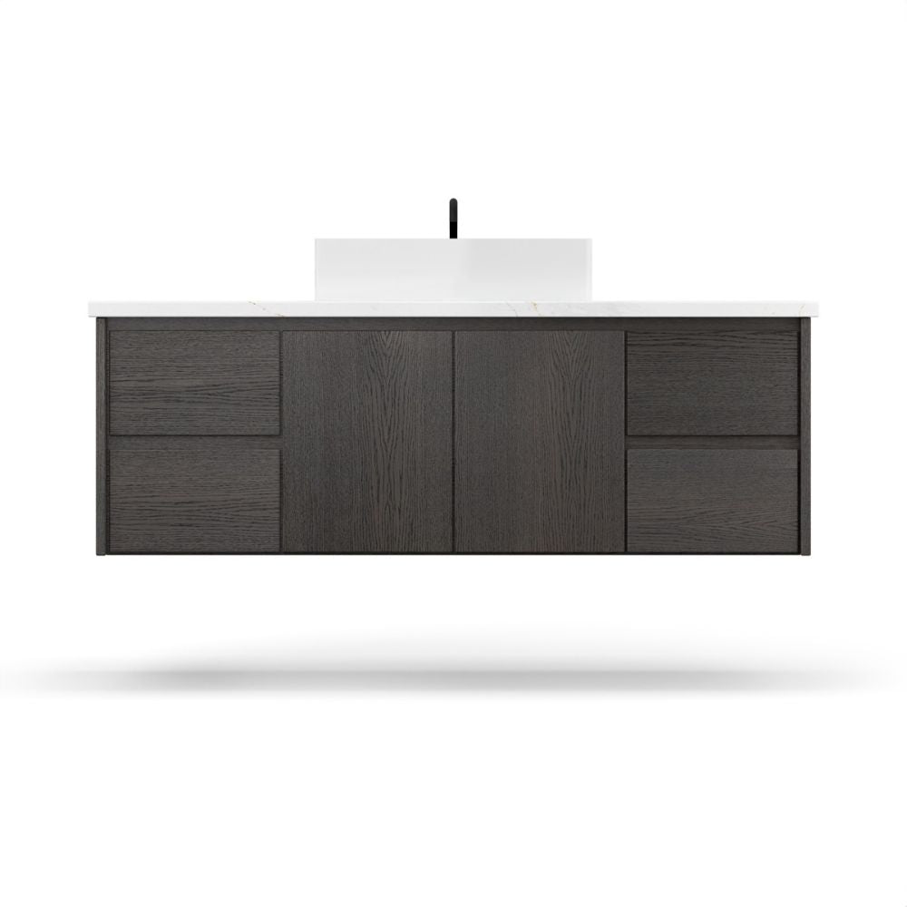 Vanderloc 60" Gilded Single Extra Wide Bath Floating Vanity